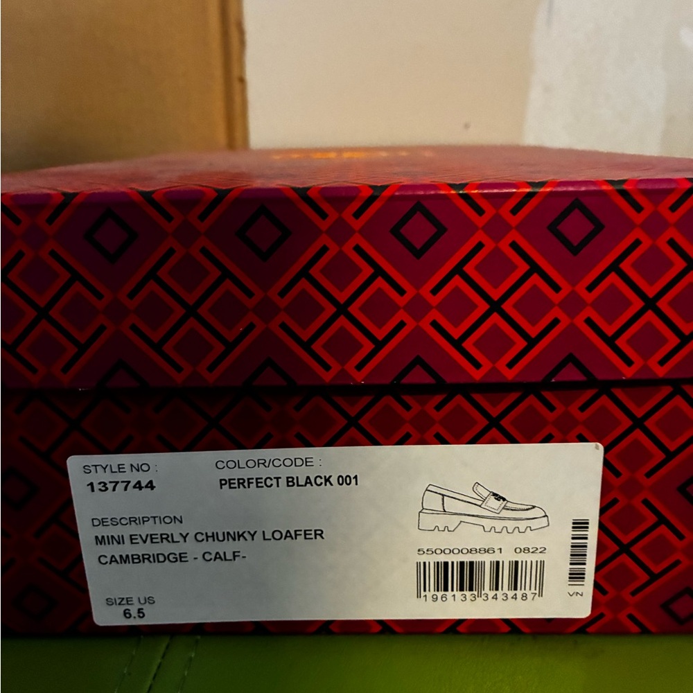 Tory Burch Perfect Black Mini Everly Chunky Loafer